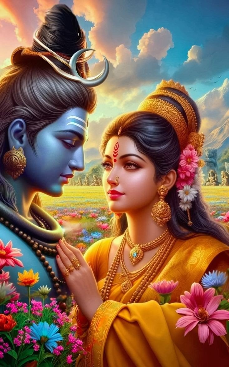 shiv parvati images love